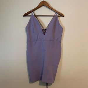 Windsor lilac body con mini dress